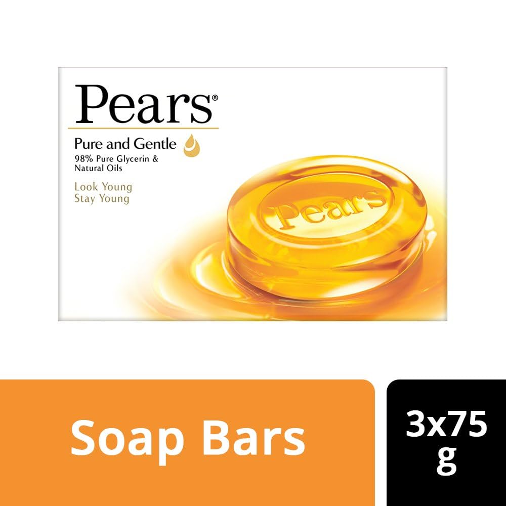 PEARS SOAP PURE GENTLE 3X75G