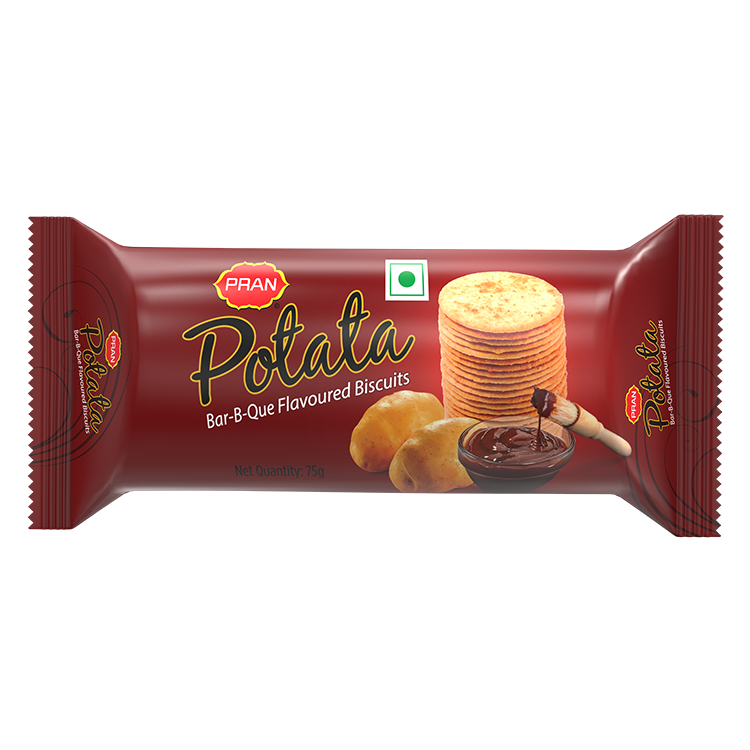 PRAN BAR B QUE  POTATA BISCUITS 10Rs