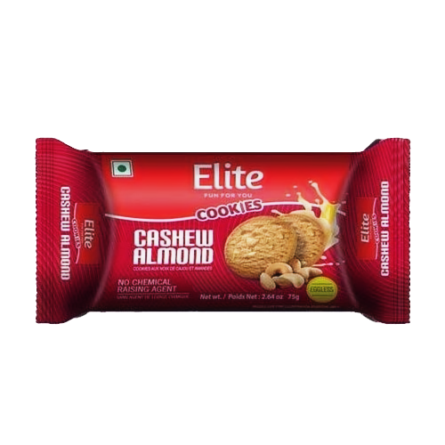 ELITE CASHEW ALMOND COOKIES BISCUITS 75G