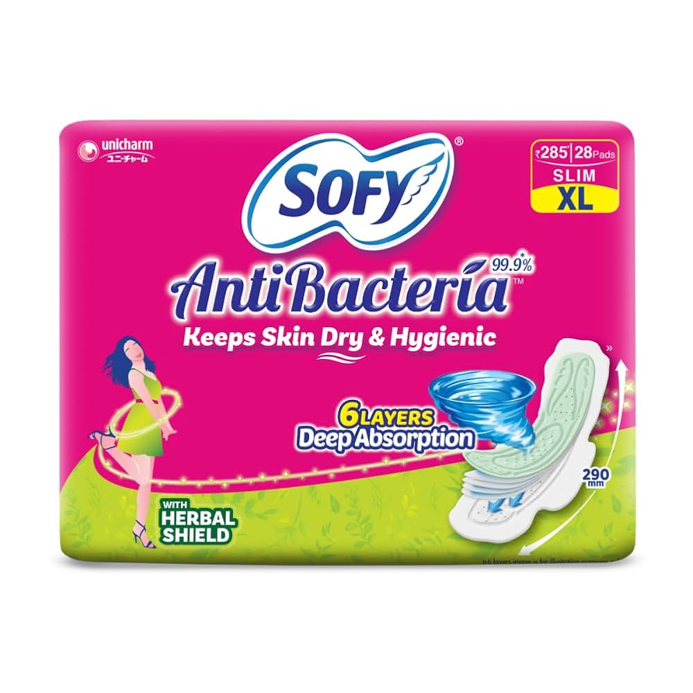 SOFT ANTI BACTERIA XL 28 PADS 285Rs