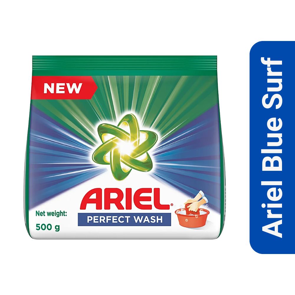 ARIEL PERFECT WASH BLUE POWDER  500G