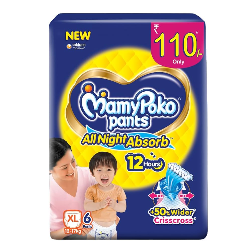 MAMY POKO PANTS XL6 ALLNIGHT ABSORB 110Rs
