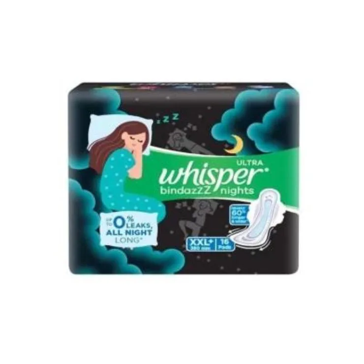 WHISPER ULTRA BINDAZZZ NIGHTS XXL16 PADS