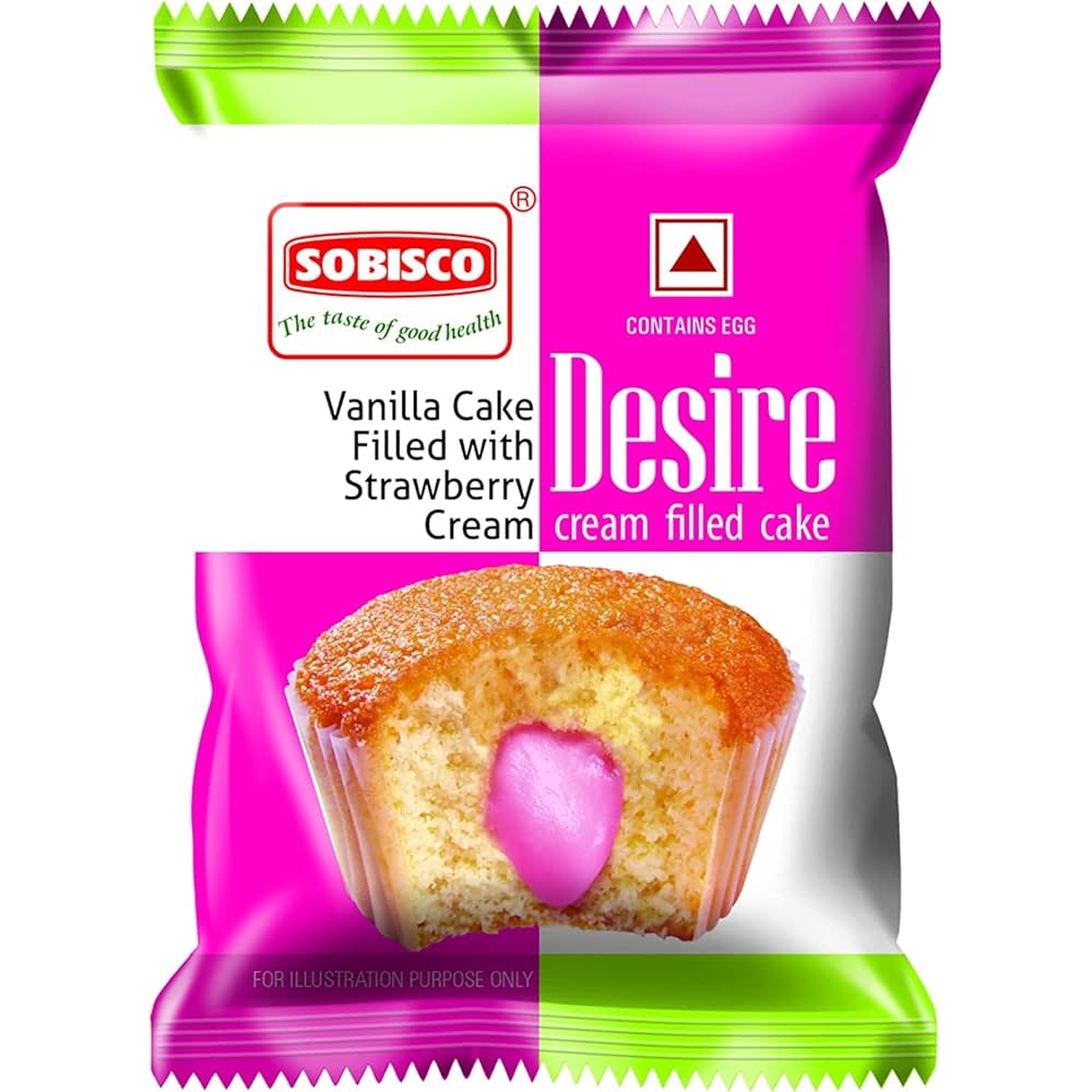 SOBISCO DESIRE CAKE STRAWBERRY 5Rs