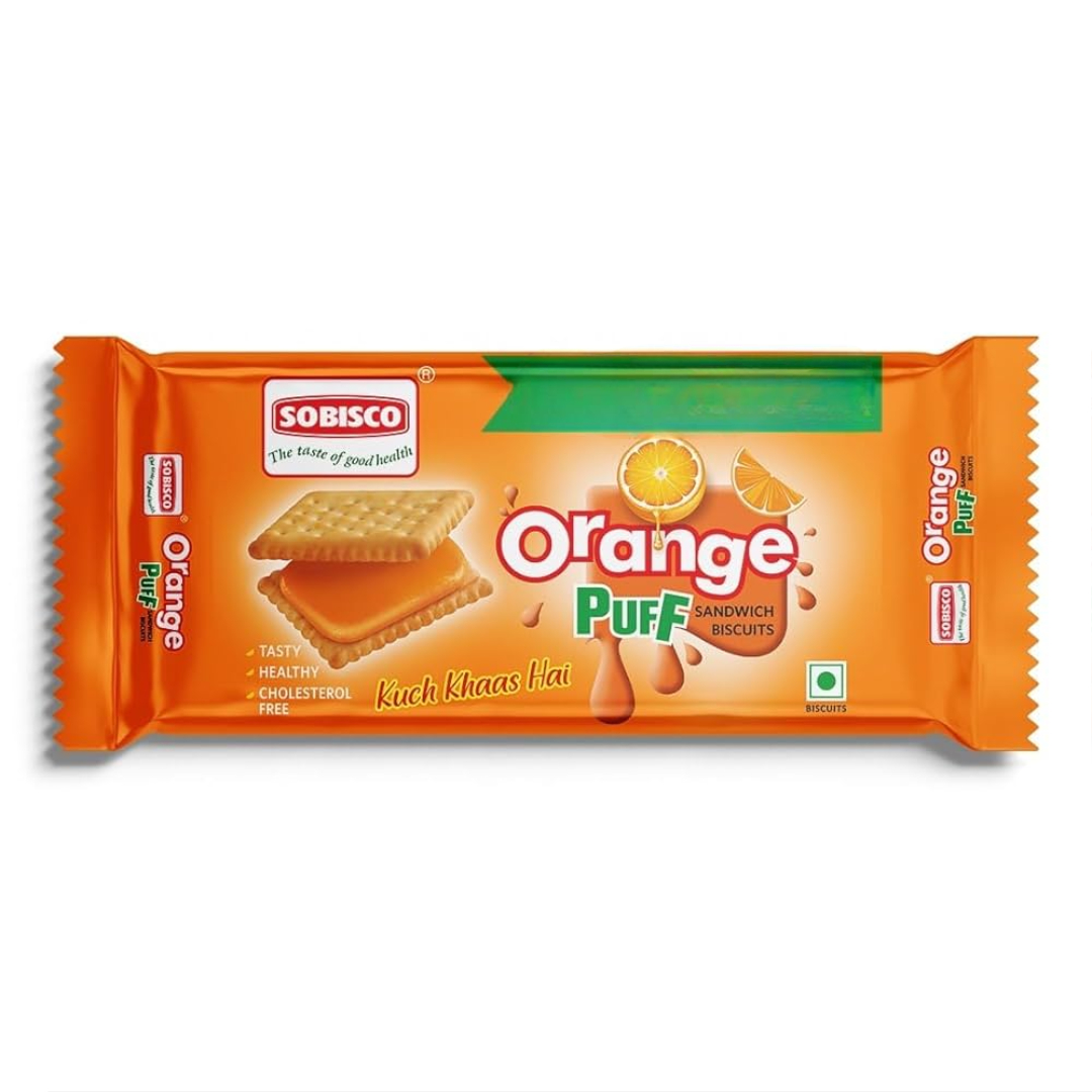 SOBISCO PUFF CREAME BISCUIT ORANGE MRP5