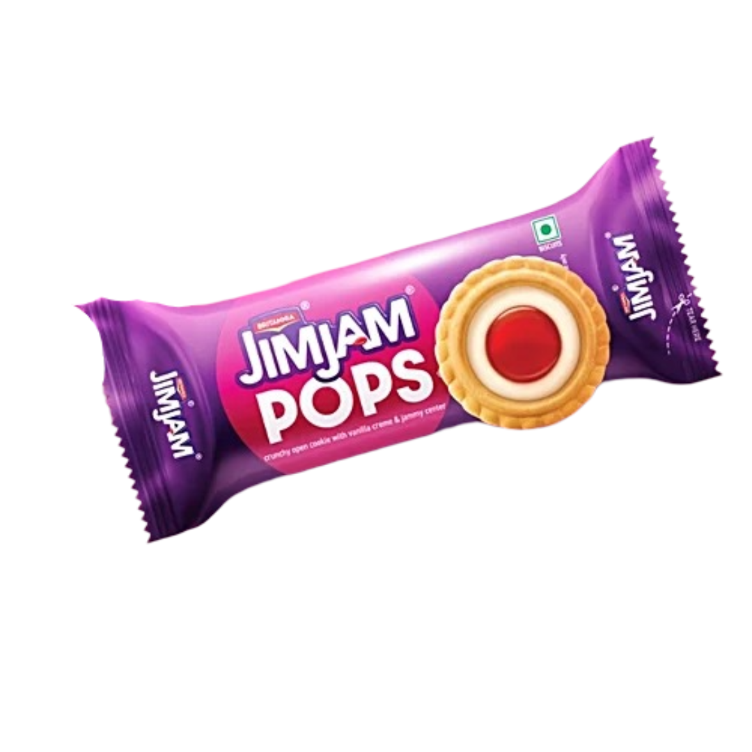 BRITANNIA JIM JAM POPS BISCUITS 35G