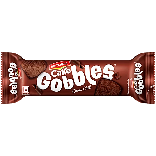 BRITANNIA GOBBLES CHOCO CHILL CAKE 30Rs