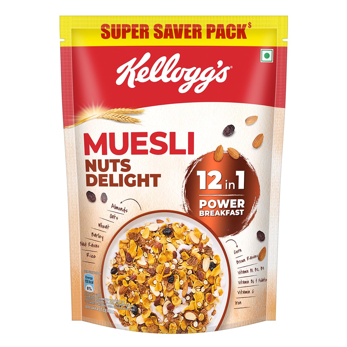 KELLOGGS MUESLI NUTS DELIGHT