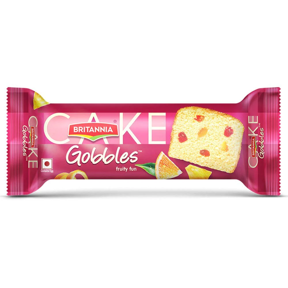BRITANNIA GOBBLESB FRUIT CAKE 15Rs
