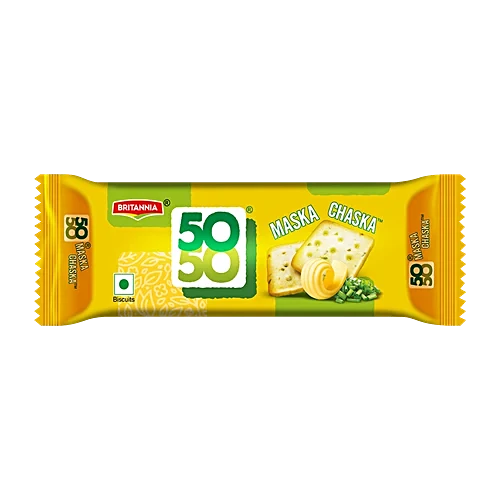 BRITANNIA 50 50 MASKA CHASKA 10Rs