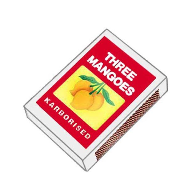 THREE MANGOES MATCHBOX