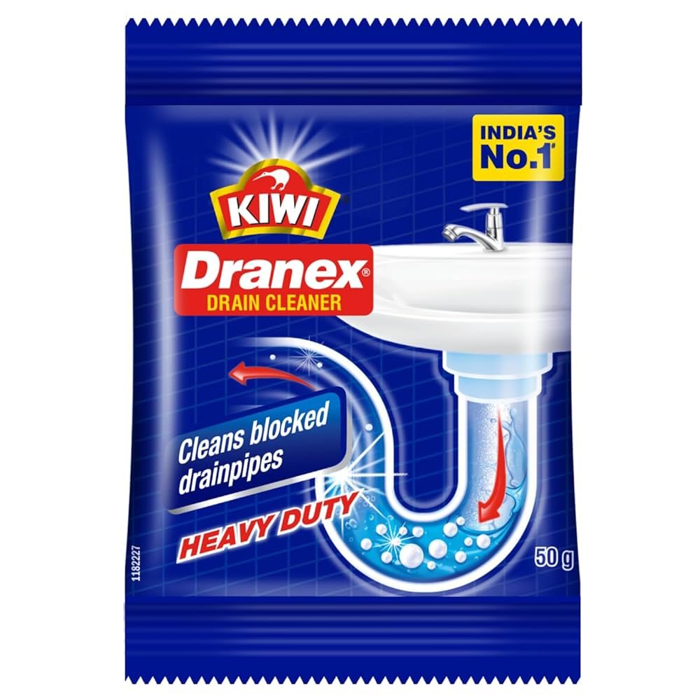 KIWI DRANEX DRAIN CLEANER POWDER 50G