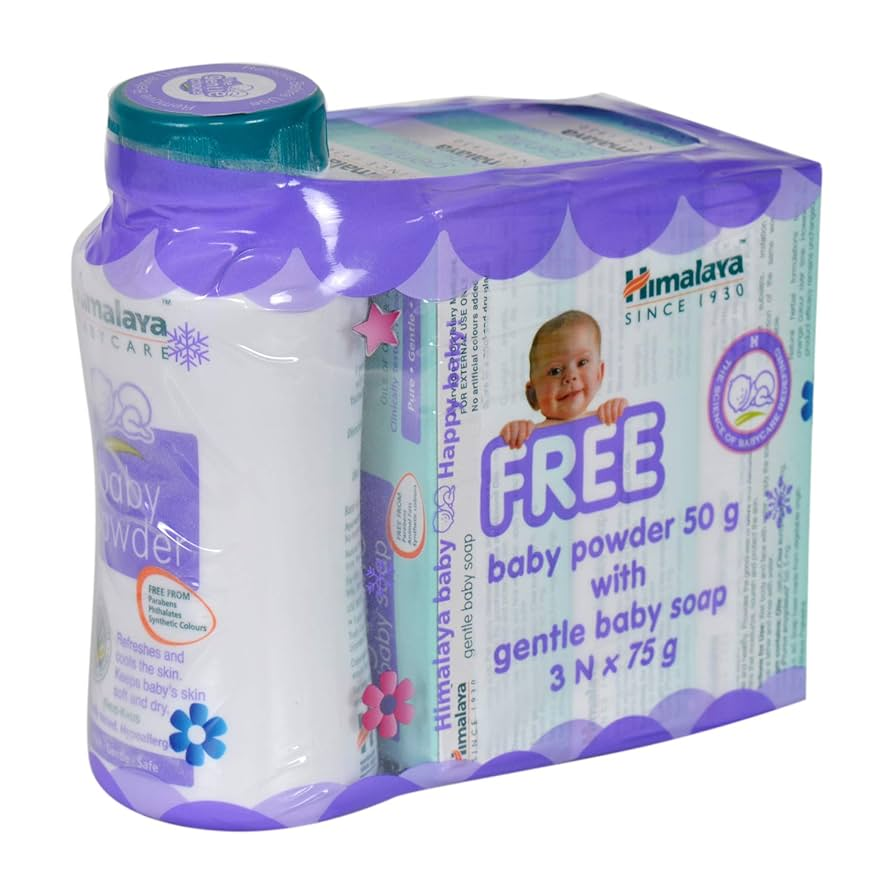HIMALAYA GENTLE BABY SOAP3 X75G+ 30G POWDER