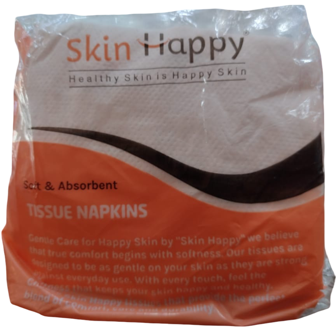 SKIN HAPPY SOFT ABSORBENT TISSUE NAPKINS