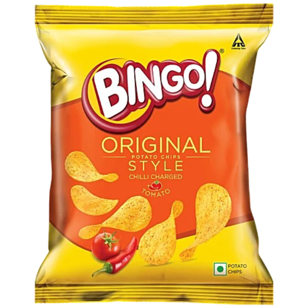 BINGO ORIGINAL STYLE TOMARO & CHILLI CHIPS 21G