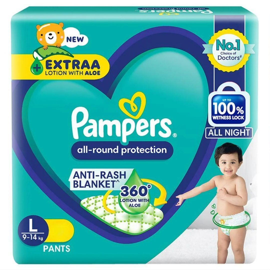 PAMPERS PANTS L 12PANTS+1 FREE