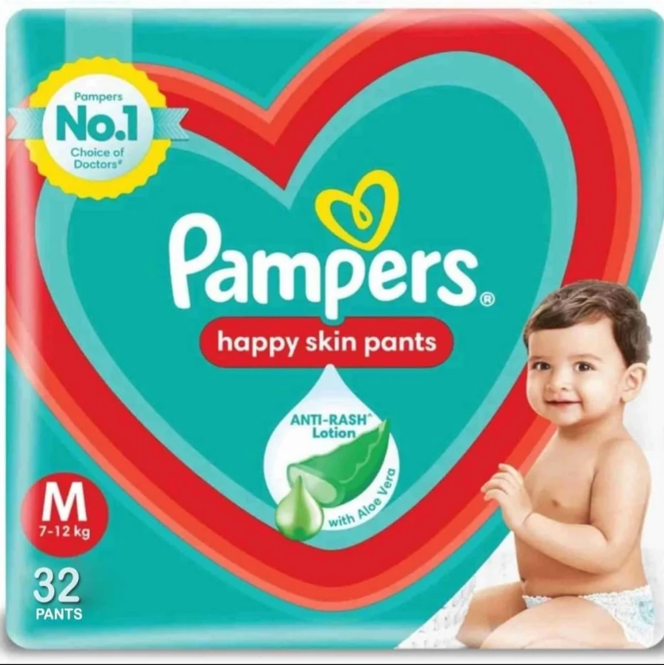 PAMPERS PANTS M 32PANTS 399Rs