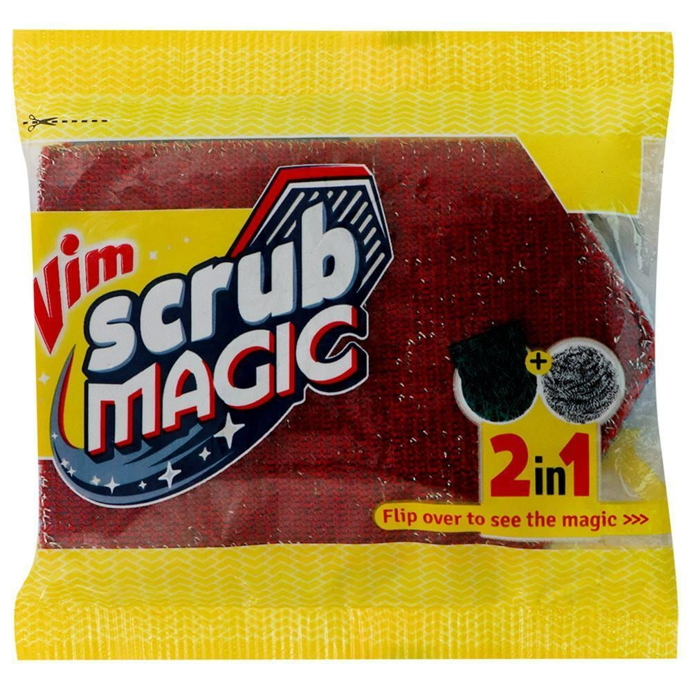 VIM SCRUB MAGIC 2IN1FLIP OVER TO SEE THE MAGIC