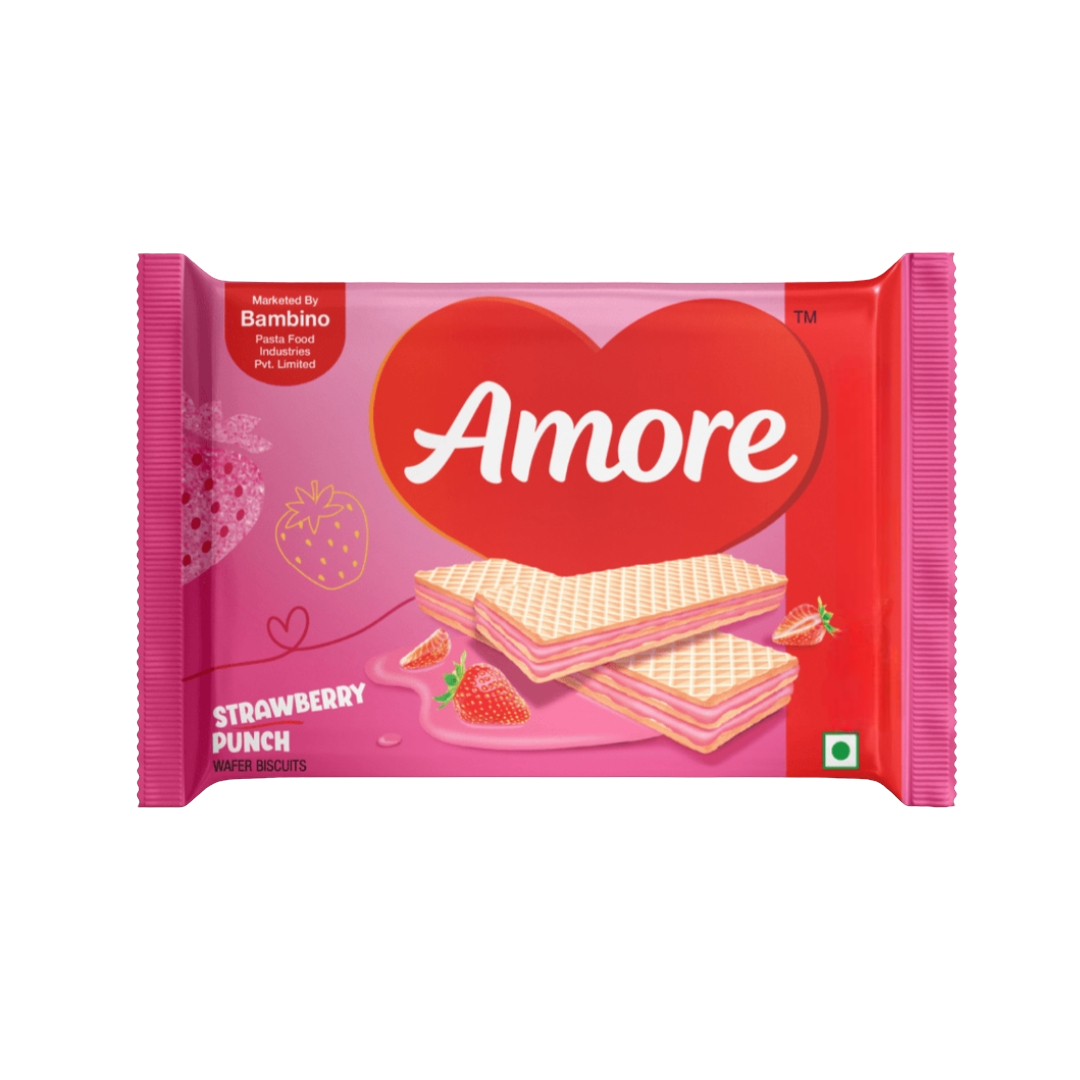 BAMBINO AMORE STRAWBERRY WAFER 10Rs