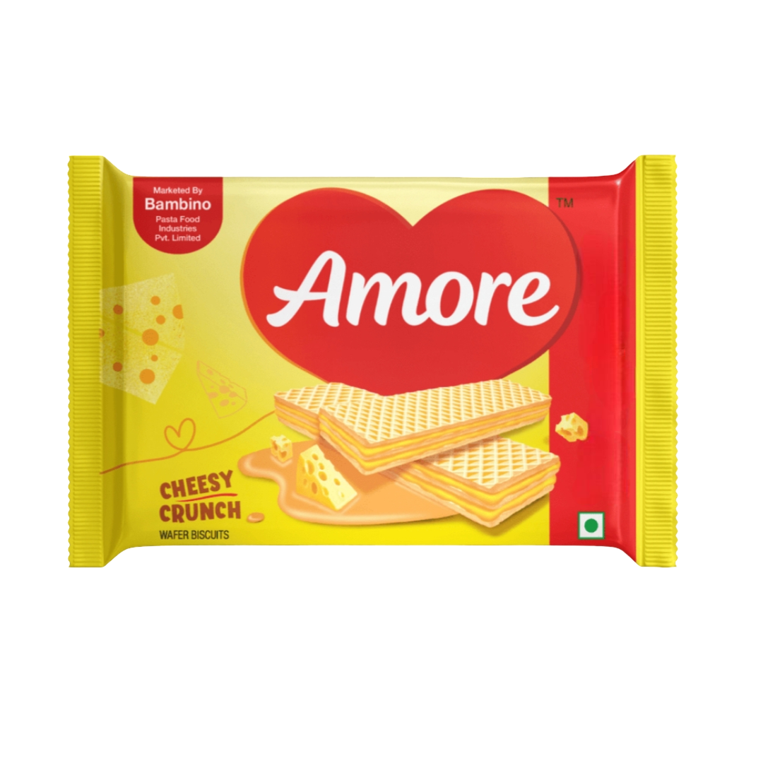 BAMBINO AMORE CHEESY CRUNCH WAFERS 10Rs