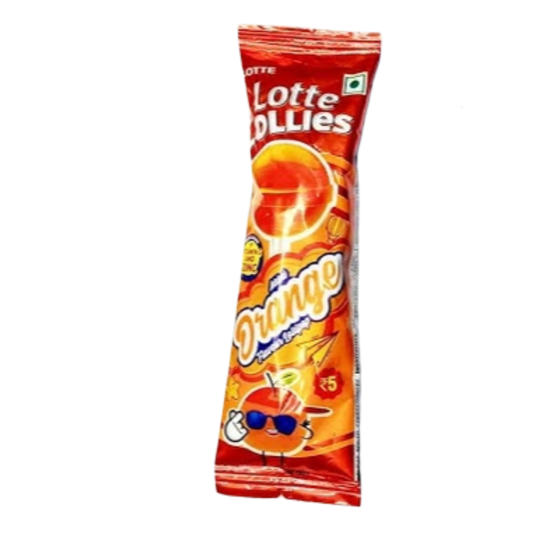 LOTTE LOLLIES ORANGE LOLLIPOP